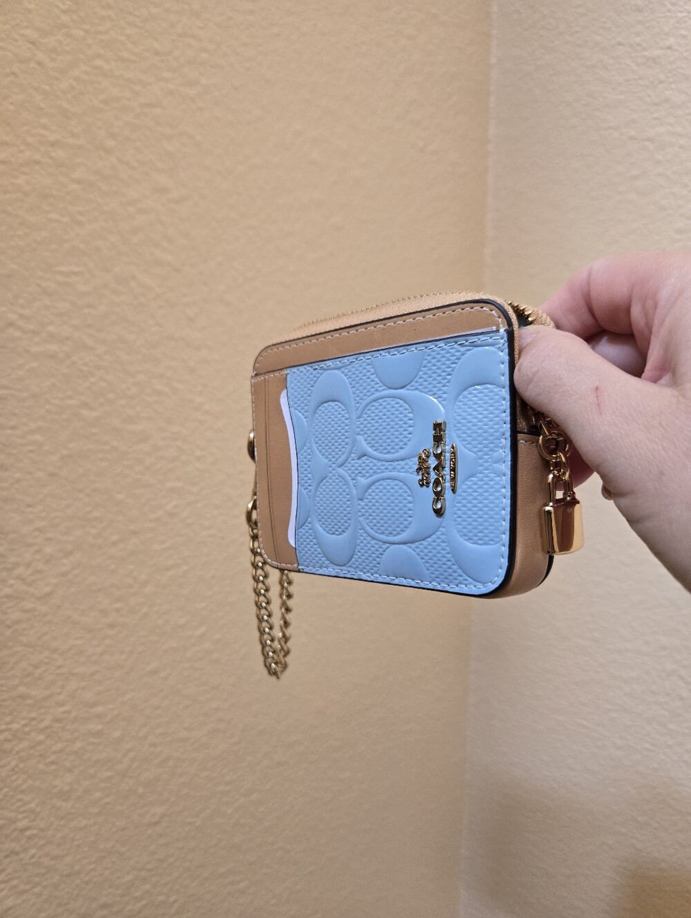 Coach Zip Card Case In Signature Leather - Picture 12 of 13